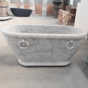 <span class=keywords><strong>Vasca</strong></span> da Bagno Ovale di Lusso in Marmo Naturale 1700mm, <span class=keywords><strong>Vasca</strong></span> in Pietra Intagliata a Mano per Hotel 5 Stelle, Villa, Spa, Bagno - Product Image 2