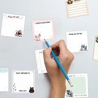 Bloc-notes autocollants amusants avec des animaux, bloc-notes autocollants sarcastiques avec des créatures mignonnes et des dictons humoristiques, cadeaux amusants pour les collègues et les étudiants