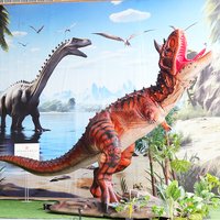 LT-4-83C Le Monde des Dinosaures : Modèle de Robot Dinosaure Animatronique Animé Carnotaurus pour l'Extérieur