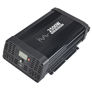 2500W Pure Sine Wave Power <strong>Inverter</strong> 12V/<strong>24V</strong> DC to 110V/120V AC for Car Truck RV Boat with Overload Protection CE Certified - Product Image 4