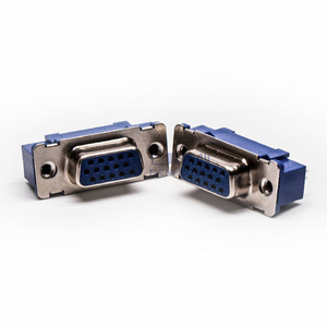 DB15 DR15 FEMALE PCB Mount CONNECTOR STRAIGHT D-Sub 3Rows Blue <strong>Parallel</strong> <strong>Port</strong> CONNECTORS 15pin - Product Image 5