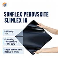 Panneau solaire flexible SunFlex Custom Outdoor 150-200W, 18% d'efficacité, léger, ultra-fin, BIPV, BAPV, CIPV, pour camping, randonnée, noir