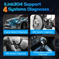 Nouveau scanner automobile Vident ILink304 OBD2, outil de diagnostic de voiture 4 systèmes, réinitialisation du code d'erreur EPB SAS BMS, lecteur de code, mise à jour gratuite