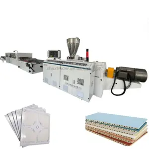 Grote Paneel Plafond Vliesgevel Decoratie Techniek Plastic Gusset Plastic Pvc Muur Plafondpaneel Extruder Maken Machine