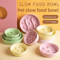 Gamelle en céramique anti-étouffement à alimentation lente, anti-renversement, avec pieds antidérapants pour chats et chiens, fabriquée à Chaozhou, Guangdong – Fournitures transfrontalières pour animaux de compagnie