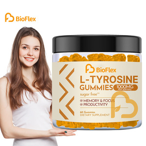 Complément alimentaire Vanwin OEM ODM 1000mg L-<span class=keywords><strong>Tyrosine</strong></span> pour enfants et adultes, gommes à la <span class=keywords><strong>tyrosine</strong></span> pour calmer et concentrer, pour le cerveau, la mémoire, l'humeur et l'énergie - Product Image 1