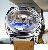 Montre squelette automatique FORSINING FSG8248M3 pour homme, étanche, mécanique, de luxe, rétro, Reloj