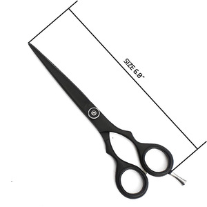 Ciseaux à cheveux professionnels 6 pouces en acier inoxydable 440C, tête droite, lame tranchante, manche moyen, pour usage en salon de beauté - Product Image 2