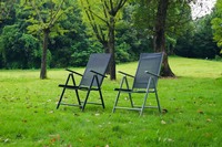 Hitree – chaise de plage à dos haut pliable et Portable pour table de jardin