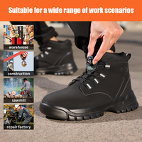 Botas de Trabajo Antideslizantes de Caña Alta para Hombre GUYISA, Calzado de Seguridad de Protección Laboral de Verano, Antiaplastamiento y Antipinchazos