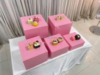 Support à gâteau de mariage SMOOTH Explosive Models, présentoir à dessert, support à gâteau en métal rose, blanc, bleu, or pour événements et fêtes