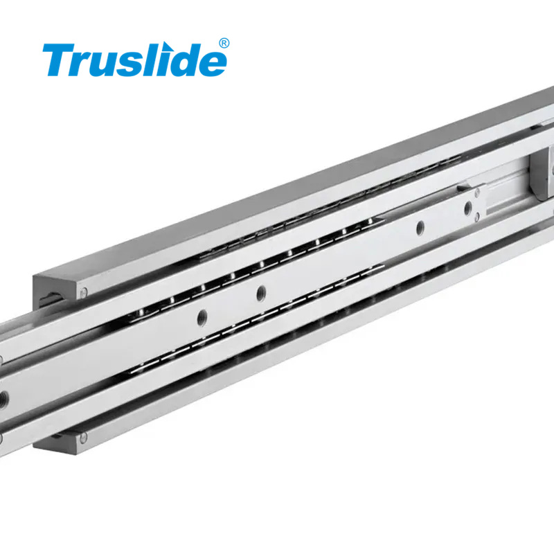 Furniture Hardware Cabinet Steel Drawer Rail Guide Runner 45mm Width Full Extension Side Mounting Ball Bearing Telescopic Slide