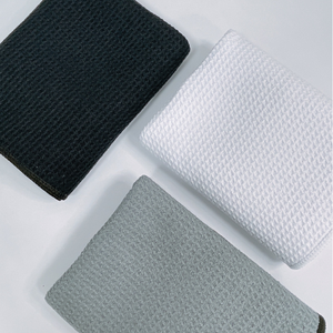 Tissu de torchon gaufré épais en microfibre gaufré imprimé 24 pouces Us blanc microfibre torchon gaufré - Product Image 4