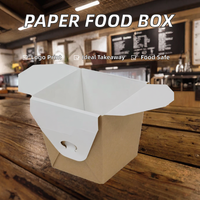 Boîtes alimentaires en papier jetables compactes avec gaufrage et estampage personnalisé pour les petites portions de repas à emporter &amp;   Livraison à domicile