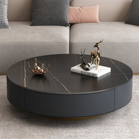 Ensemble de tables basses de luxe pour salon, tables centrales rondes pour canapé