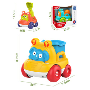 Nouveauté 2026 : Ensemble de voiture à pousser pour bébé en plastique PP, véhicule d'ingénierie pour tout-petits, <span class=keywords><strong>jouet</strong></span> éducatif pour enfant de <span class=keywords><strong>1</strong></span> <span class=keywords><strong>an</strong></span>, cadeau pour garçon - Product Image 5
