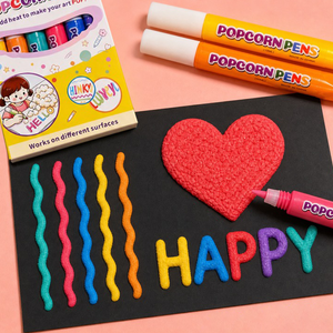 Ensemble de stylos à bulles de haute qualité pour enfants, jouet créatif de dessin, stylos magiques gonflables pour la peinture des enfants - Product Image 1