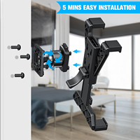 Support de tablette pour voiture OEM personnalisé en ABS robuste avec fixation par clip pour tablettes et téléphones de 7 à 11,5 pouces