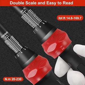 Chiave Dinamometrica <span class=keywords><strong>Orque</strong></span> Bidirezionale Regolabile 1/2 Pollice 20-230 Nm in Acciaio al Carbonio per Riparazioni di Materiali in Lega e Acciaio - Product Image 6