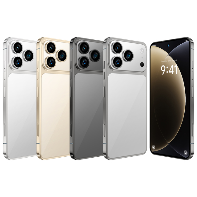 2025 New Arrival Original I17 Pro Max 5G LTE AMOLED HD Display Smartphone 144Hz 7.3 108MP Rear Camera 16GB/1TB French/English