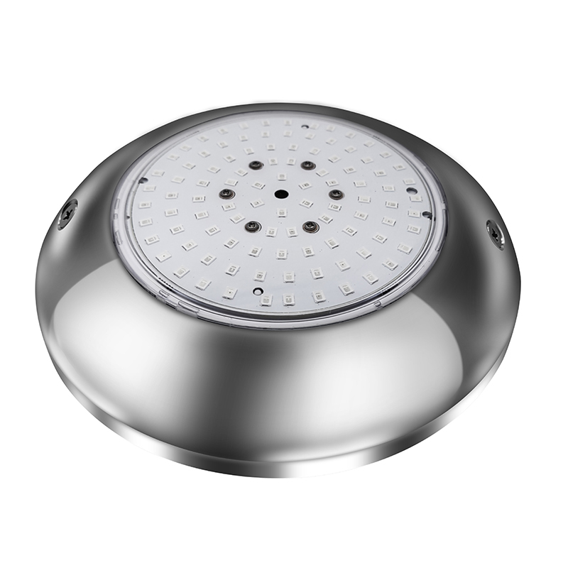 Refined Stainless Steel IP68 12V AC/DC Color-Changing Underwater RGB LED Pool Lights for Landscape Use