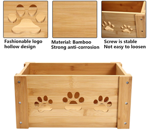 Petit panier de rangement en bambou écologique, vente en gros d'usine, design personnalisé avec motif d'animal mignon, panier à linge classique/boîte, mariage - Product Image 1