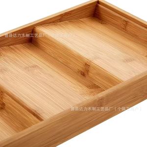 Bamboo Spice Rack Rectangle <b>Desktop</b> <b>Standing</b> Type Kitchen Organizer Multifunctional For Storing Spices Ingredients - Product Image 3