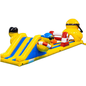 Toboggan aquatique gonflable sur le thème du petit canard jaune, pour l'intérieur et l'extérieur, parc aquatique pour enfants, parcours d'obstacles pour le carnaval d'<span class=keywords><strong>été</strong></span> - Product Image 1