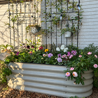 Kit de jardinière surélevée en métal galvanisé pour légumes et fleurs, jardin extérieur, robuste, résistant à la corrosion, OEM/ODM