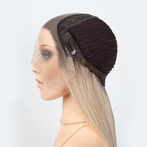 Perruque en cheveux humains avec dentelle frontale HD 13x4, couleur blond cendré froid - Product Image 4