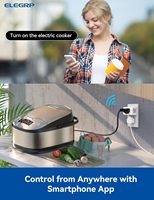 ELEGRP US Vente en gros Prise intelligente mini certifiée Tuya Matter Wi-Fi compatible Apple Home, Alexa, Google Home