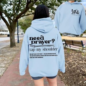เสื้อฮู้ดคริสเตียน FOXA สำหรับผู้หญิง ผ้าฝ้าย 100% พิมพ์ลายข้อพระคัมภีร์ เสื้อสเวตเชิ้ตสร้างแรงบันดาลใจทางศาสนา มีกระเป๋า - Product Image 5