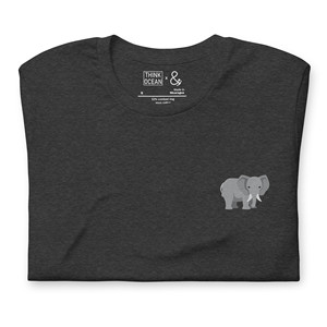T-shirt brodé en coton Think Ocean Elephant Aspirations - Product Image 5