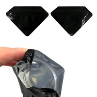 100 PCS (PRIX) Sacs en Mylar de forme personnalisée, anti-odeurs, 3,5 g, imprimés, fermeture éclair, emballage plastique, impression numérique, pochette