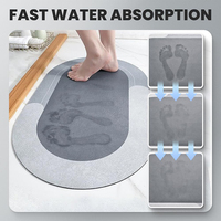 Conception OEM de tapis de sol magique en caoutchouc antidérapant pour usage domestique commercial tapis de séchage de boue de diatomite à séchage rapide pour seau à glace de spa