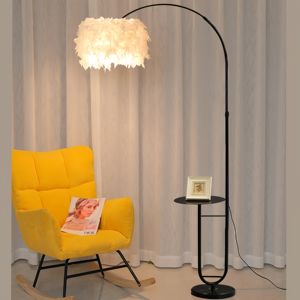 Lampadaire Plume de Fer Moderne LED E26 Ra80 1600 Lumens, Luminaire Vertical Designer à Intensité Variable Blanc Chaud pour Salon et Chambre - Product Image 2
