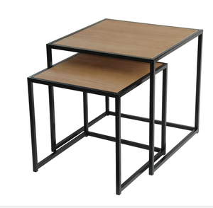 Wechery-ensemble de table basse et thé, 3 pièces, pour salon de maison, cadre en bois design, bon marché, en promotion - Product Image 1