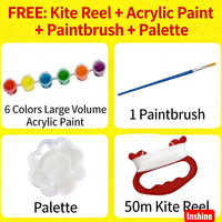 Kit de cerf-volant à colorier pour enfants, loisirs créatifs DIY, cerf-volant facile à faire voler avec canne à pêche, parfait pour les activités de plein air au printemps