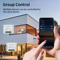Interruptor Inteligente con Control Remoto para la Aplicación Smartlife, Compatible con Google Home/Alexa, Control por Voz, Interruptores de Pared de 2 Vías, 10A, ABS, EU, 240V