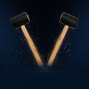 Sunsbuild - Martillo de Goma de Grado Industrial, Mango de Madera, No Daña la Superficie, para Pisos, Azulejos, Reparación de Automóviles, Mecánicos, OEM - Product Image 3
