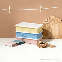 Boîte de rangement moderne, durable, anti-poussière, de précision, fabriquée à Wenzhou, avec couvercle, en plastique rectangulaire, pour vêtements et sous-vêtements