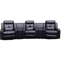 Leder-Relaxsessel Lounge-Sofa Set Weiche Polsterung 2-Sitzer 3-Sitzer Mit Getränkehalter Mit Massage- und Aufbewahrungsfunktion