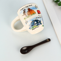 Fabricants Décalcomanie Porcelaine Tasses en céramique Tasse à café en gros Cadeau Céramique Porcelaine Tasse à café Tasse à thé