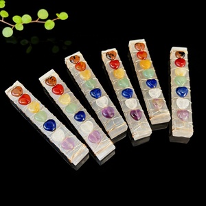 Wire Wrapped Selenite Stick 7 Chakra <strong>Love</strong> Heart Wrapped Selenite Fengshui <strong>Wand</strong> for Healing Gift - Product Image 6