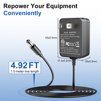 Adaptateur secteur médical ESann USA 100~240V AC vers DC 12V 1A avec prise murale et connecteur DC 5.5/2.1mm