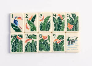Portable Mahjong <b>Table</b> Cloth <b>Foldable</b> Mahjong Mat Printed Game Board for Travel Party - Product Image 4