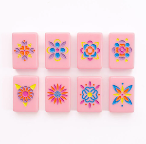 Livraison rapide, tuiles de mahjong américaines, motif gravé au laser, ensemble de mahjong en acrylique américain - Product Image 5