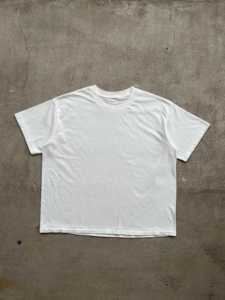 T-shirt in tessuto cilindrico a cucitura singola, vestibilità ampia vintage personalizzata, manica corta lavata, texture morbida e liscia - Product Image 1