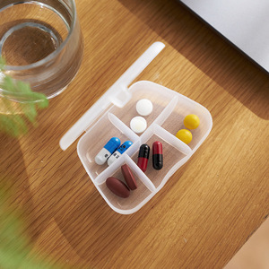 Five Compartment Portable Pillbox Mini Plastic Medicine Storage Box For Daily Use - Product Image 3