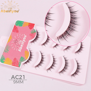 Abestyou OEM ODM Pestañas Postizas de Tira Completa para Maquillaje, Pestañas Sintéticas con Banda Transparente Invisible, Reutilizables, Libres de Crueldad Animal, Estilo <span class=keywords><strong>Manga</strong></span>, ¡Oferta Caliente! - Product Image 6